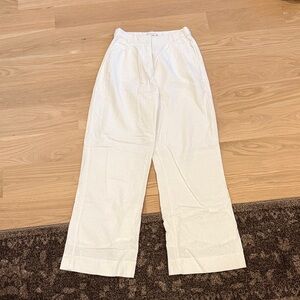 Abercrombie White Linen Pants
